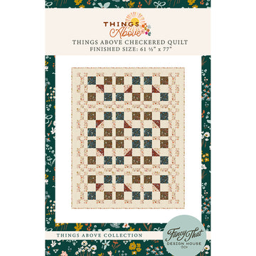 Things Above Checkered Quilt Pattern by Fancy That Design House FTD233