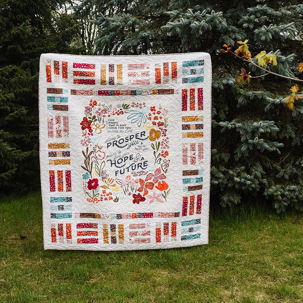 Hope & Future quilt, Things Above fabrics by Fancy That Design House for Moda