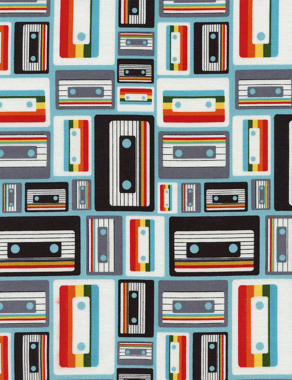 Geek Chic Cassette by Timeless Treasures
