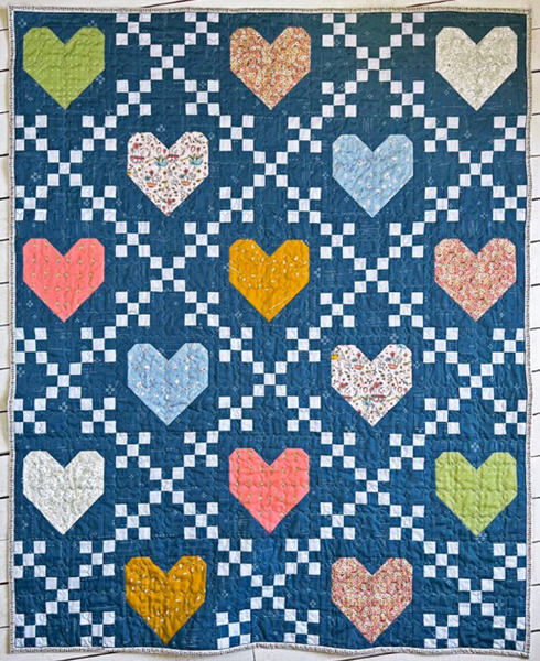 Heirloom Hearts Quilt Kit by Elizabeth Chappell