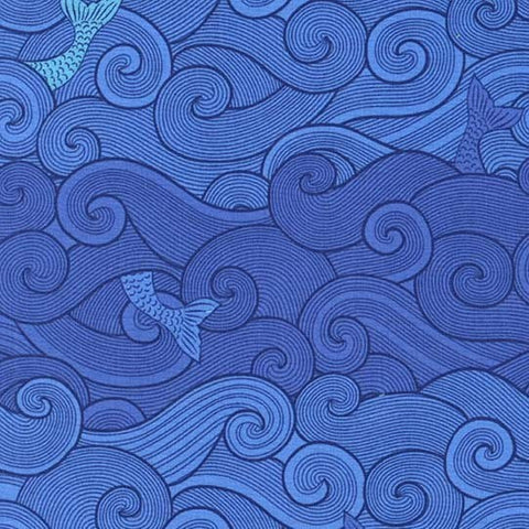 Into the Deep Surf Side in Navy by Patty Sloniger