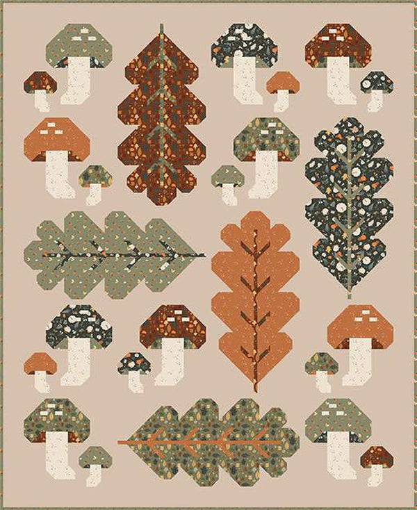 Forest Fungi Quilt Kit by Riley Blake