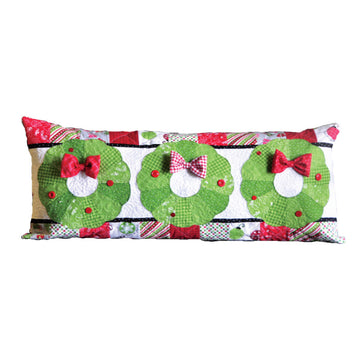 Deck the Halls bench pillow by Lone Star Laser Co and Kimberbell LONE-STAR-LASER-DECK-THE-HALLS