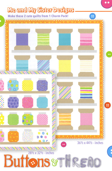 Buttons & Thread Quilt Pattern by Me and My Sister Designs MMS20150505