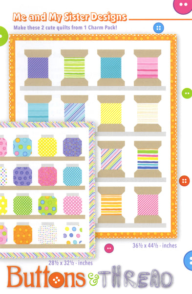 Buttons & Thread Quilt Pattern by Me and My Sister Designs MMS20150505