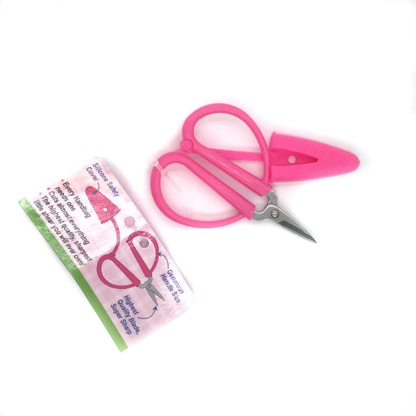 Mini Super Snips Scissors by Sew Tasty in Pink open with safety cover MS-pink