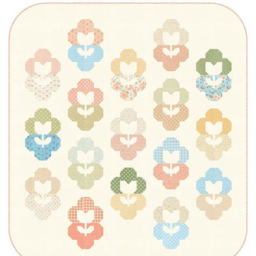 Flower Locket Quilt Kit with Dainty Meadow by My Sew Quilty Life for Moda Fabrics MSQL-147-QK