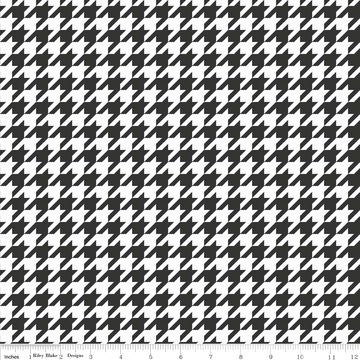 Medium Houndstooth in Black and White by Riley Blake Designs