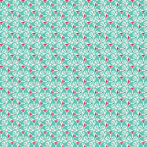 NouvElle Corolle Verdigris by Pat Bravo for Art Gallery Fabrics