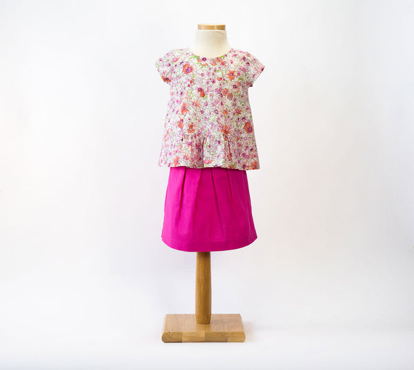 Butterfly Blouse + Skirt Pattern by Oliver + S Size 5,6,7,8,10+12