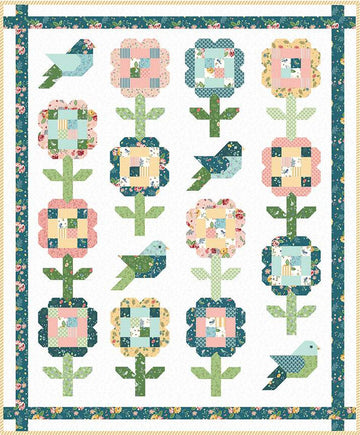 Songsparrow Quilt Kit with Melody Fabric by Riley Blake Designs