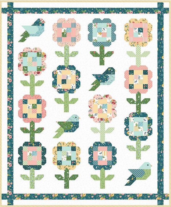 Songsparrow Quilt Kit with Melody Fabric by Riley Blake Designs