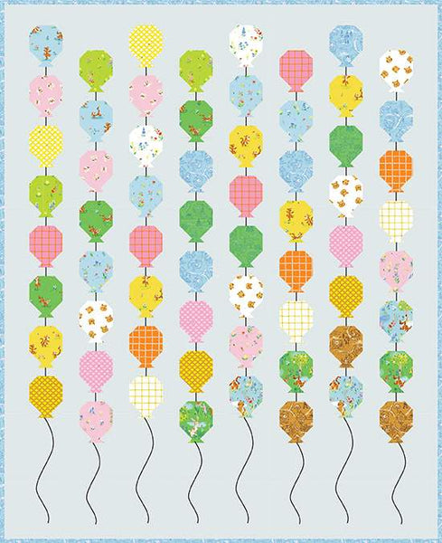 Balloon Release Quilt Kit with 100 Aker Woods Fabric by Riley Blake Designs