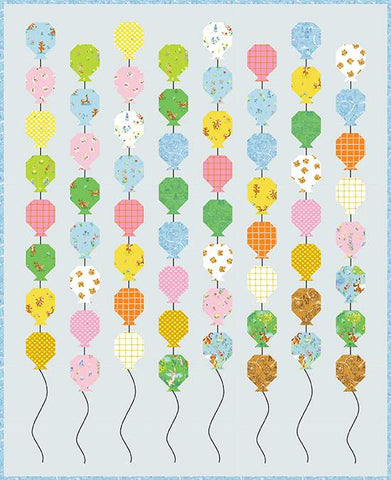Balloon Release Quilt Kit with 100 Aker Woods Fabric by Riley Blake Designs