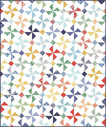 Pinwheelie Quilt Kit with Always in Season Fabric by Riley Blake Designs