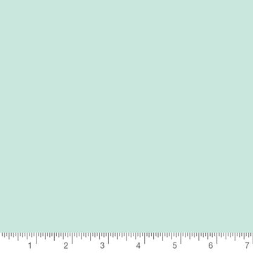 Pure Solids in Icy Mint by Art Gallery Fabrics, solid quilting cotton with a ruler for scale