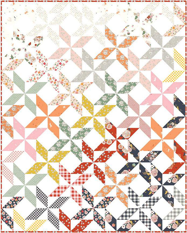 Peaceful Pinwheels Quilt Kit by Minki Kim