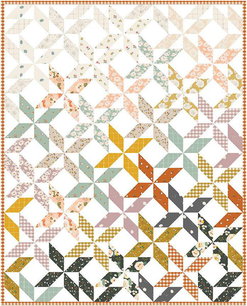 Peaceful Pinwheels Quilt Kit by Minki Kim