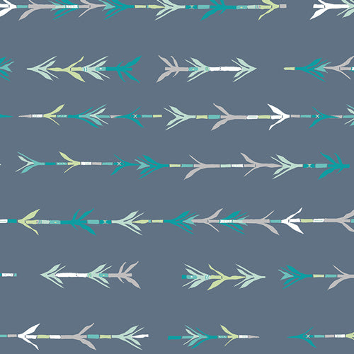 Pandalicious Bamboo Shoots Cool by Katarina Rocella for Art Gallery Fabrics