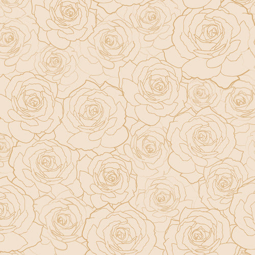 Priory Square Steeping Awakening Metallic by Art Gallery Fabrics
