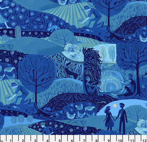 Seasons of Azul in Azul by Adam Trest for FreeSpirit Fabrics