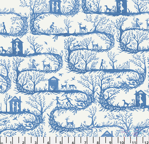 Long Road Home in Azul by Adam Trest for FreeSpirit Fabrics