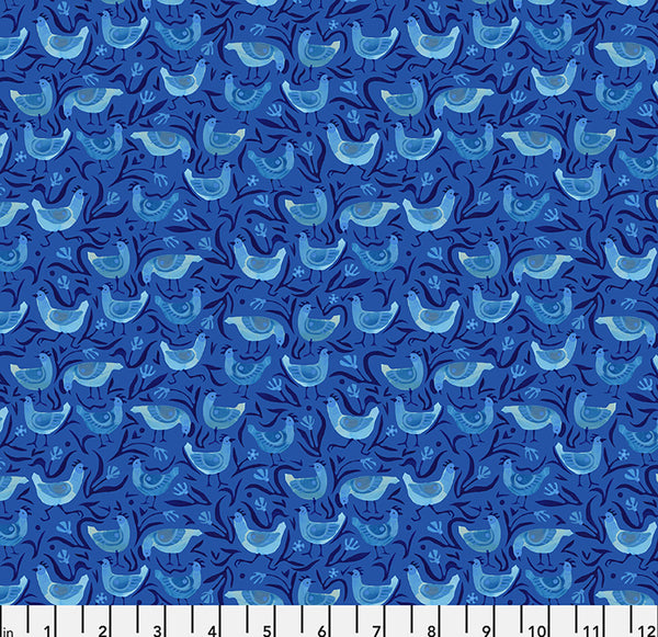 Coop in Azul by Adam Trest for FreeSpirit Fabrics