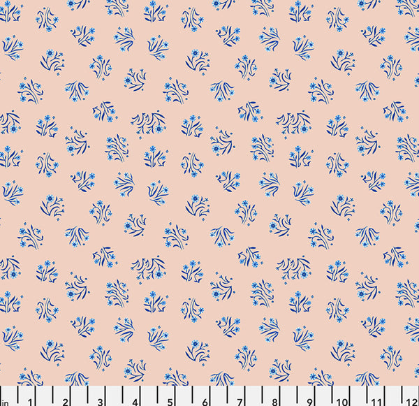 Bouquets in Peach by Adam Trest for FreeSpirit Fabrics