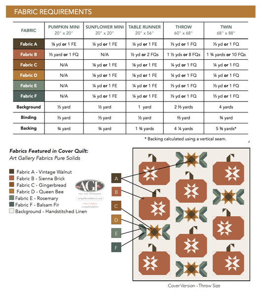 Pumpkin Spice Quilt Kit