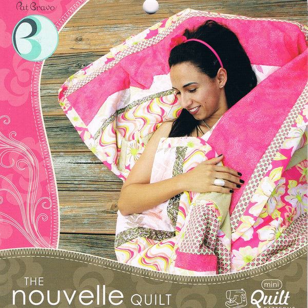 The Nouvelle Quilt pattern front cover QMP-301