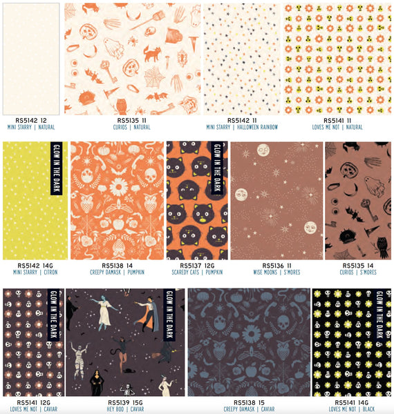 Good Spirits 5" x 5" squares by Ruby Star Society