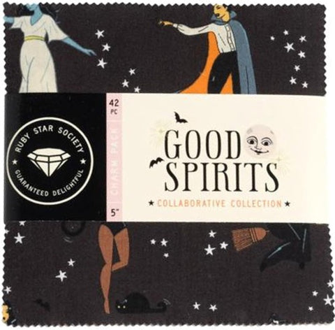 Good Spirits 5" x 5" squares by Ruby Star Society