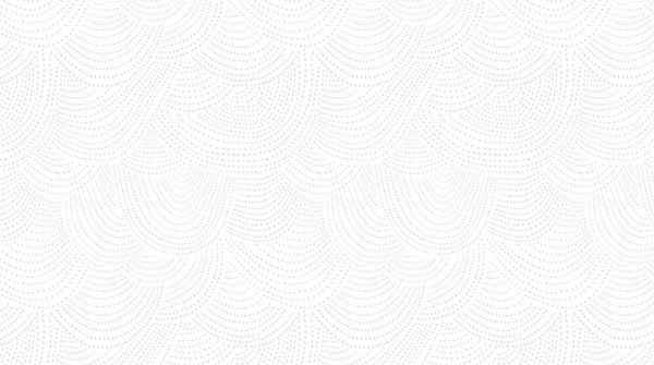 Scallop Dot in Porcelain by Dear Stella, tone on tone white dotted scallop fan texture