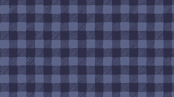 Trail Mix Gingham in Navy by Dear Stella