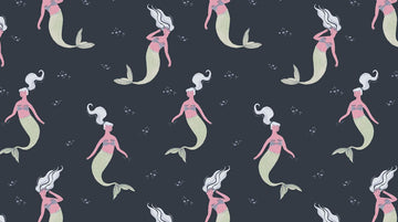 Into the Reef Sea Sirens on Navy by Dear Stella