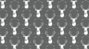 Hipster Brooklyn Stag in Asphalt by Dear Stella