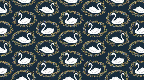 Black Swan Sleeping Beauty in Midnight by Dear Stella Stella-913-Midnight