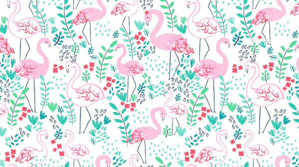 Let's Flamingle in White