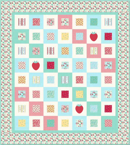 Strawberry Shortcake Quilt Kit by Emily Hayes
