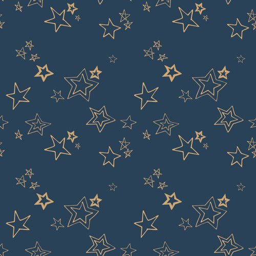 Wild and Free Midnight Roof Metallic by Art Gallery Fabrics