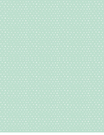 Dress Me Playground Hearts on Mint by Dear Stella Fabrics