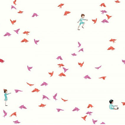 Wee Wander With the Birds in Pink by Sarah Jane