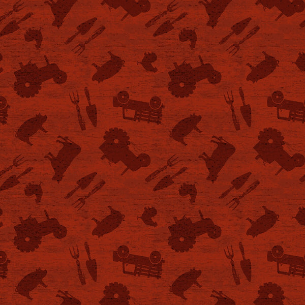 Dark Red Farm Toss