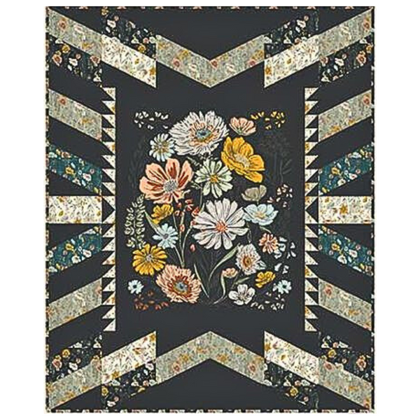 Misty Moor WIldflower Quilt Kit with Woodland & Wildflowers Collection FTD224-QK