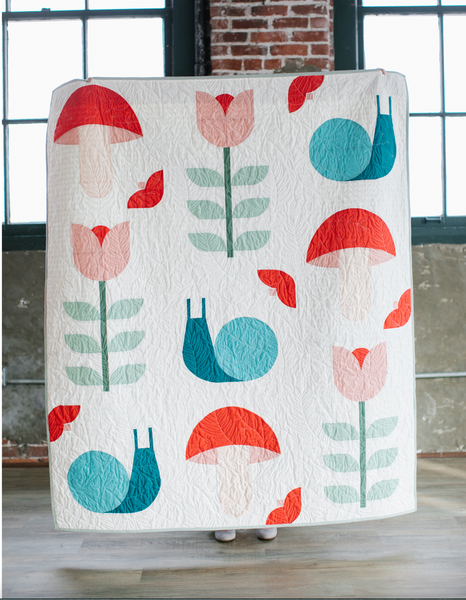 Once Upon a Garden on White Quilt Kit