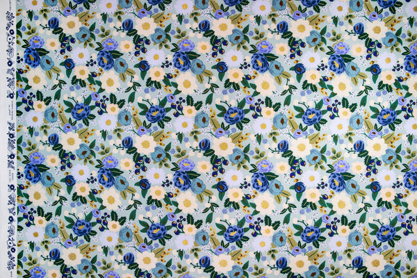 Vintage Garden Vintage Blossom in Mint Metallic by Rifle Paper Co