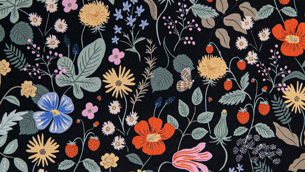 Strawberry Fields Strawberry Fields in Black by Rifle Paper Co.