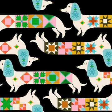 1-800-Notion Quilty Dog in Soft Black by Ruby Star Society RS5213-13