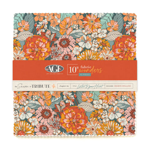 Chapter Six Listen to Your Heart Square Pack 10" x 10" by Sharon Holland 10WTRB6