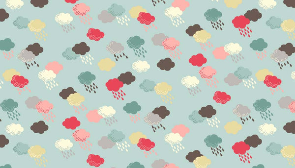 Washday Clouds in Blue by The Henley Studio